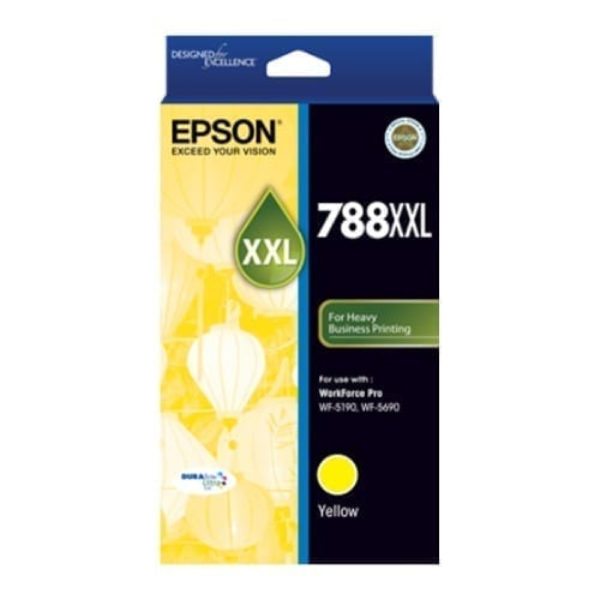 Epson 788xxl Durabrite Ultra Yellow Ink Cartridge Genuine Nz 3582